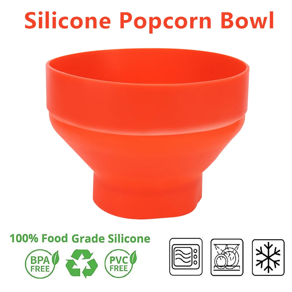 Microwave Popcorn Bowl Silicone Maker