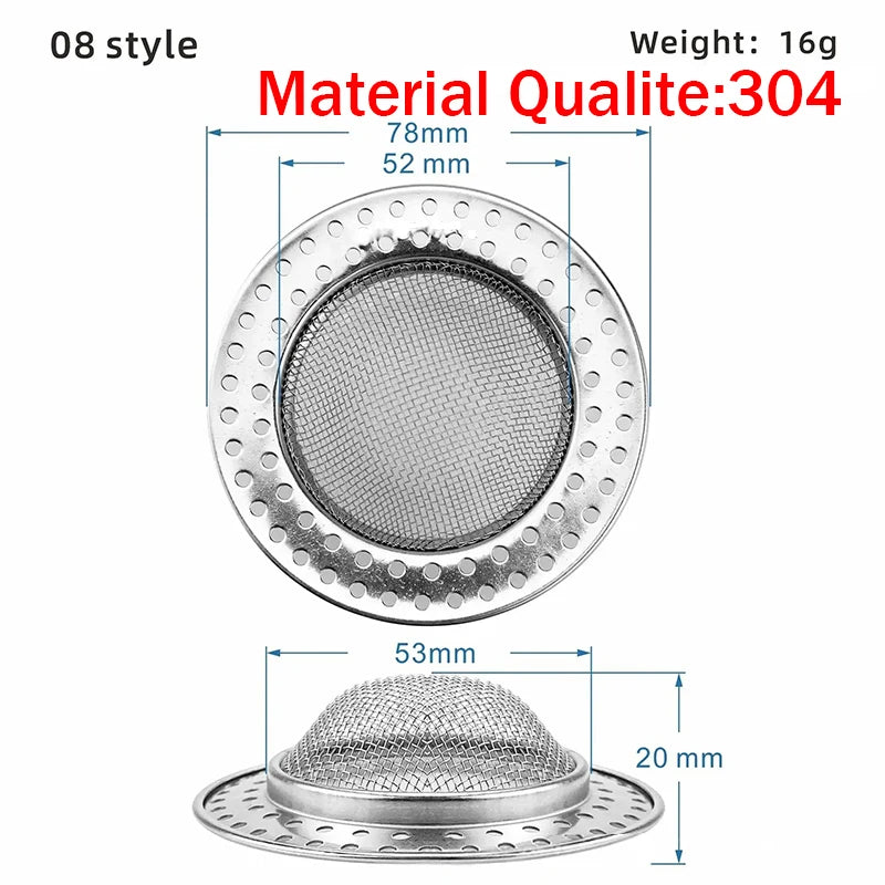 Kitchen Sink Stainless Steel Mesh Strainer