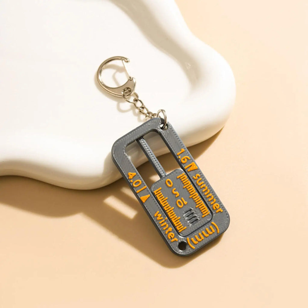 Tire Tread Depth Gauge Keychain