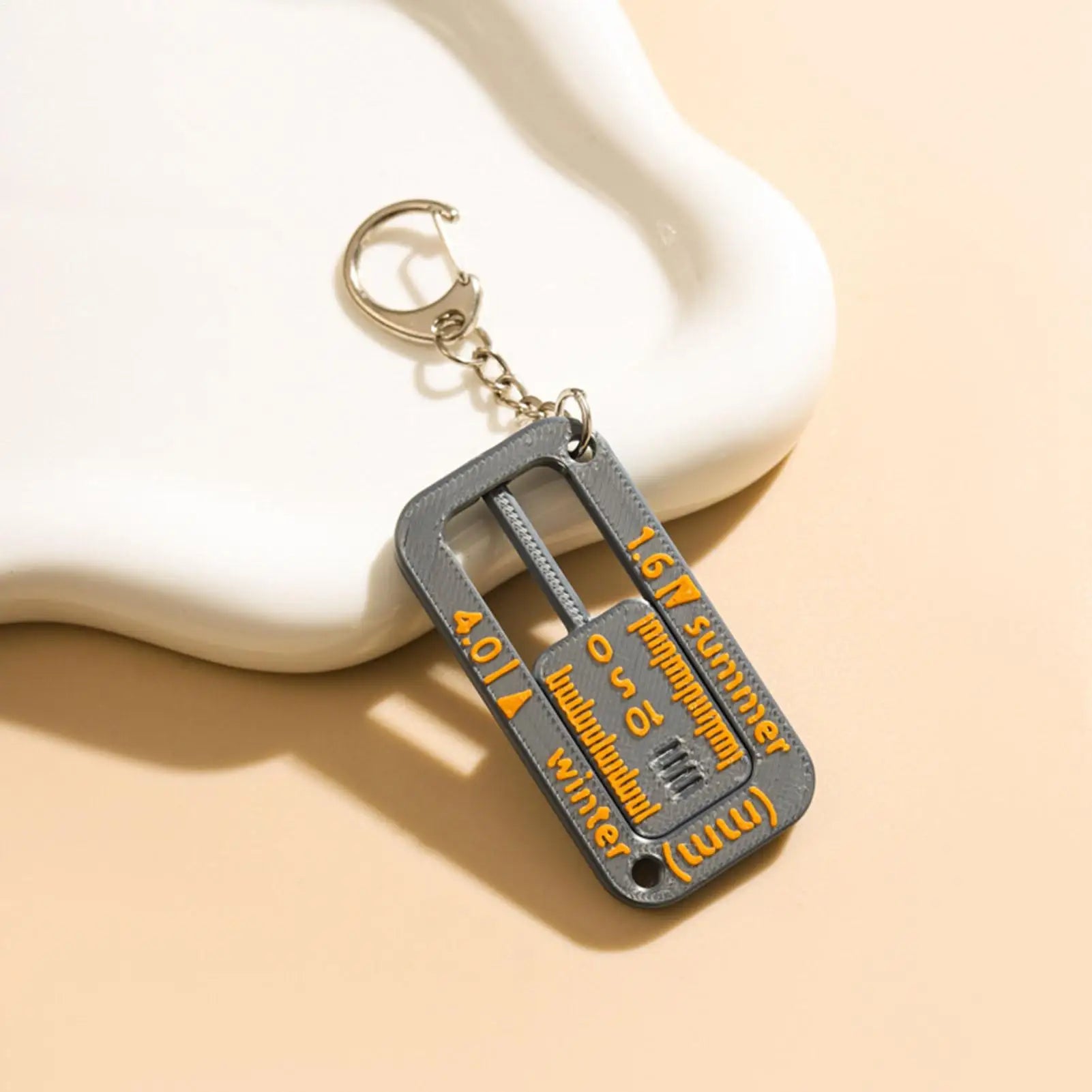 Tire Tread Depth Gauge Keychain