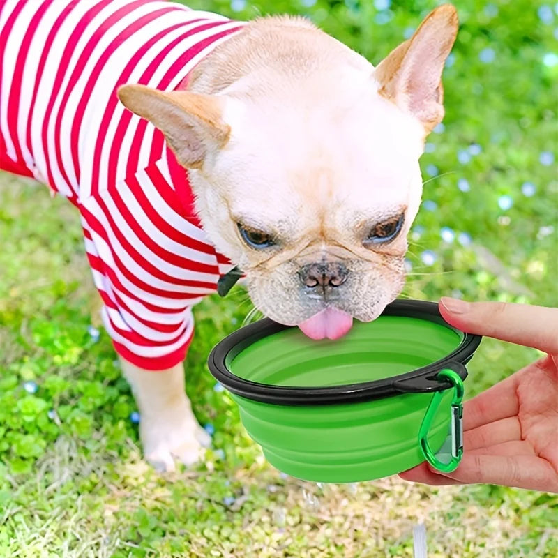 Portable Silicone Pet Food Bowl