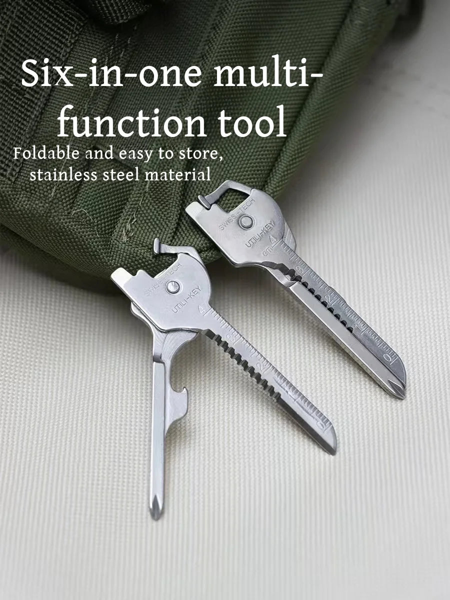 Multi-Function Folding Tool Keychain