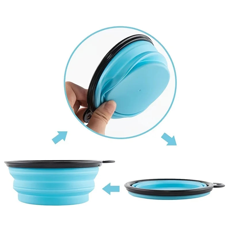 Portable Silicone Pet Food Bowl
