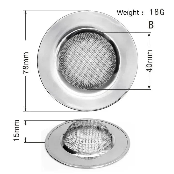 Kitchen Sink Stainless Steel Mesh Strainer