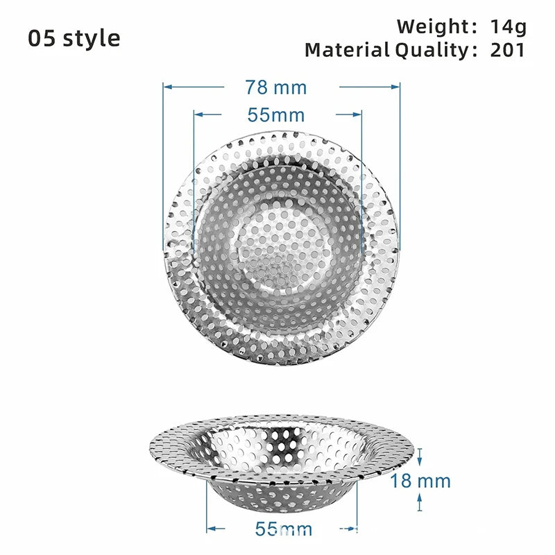 Kitchen Sink Stainless Steel Mesh Strainer