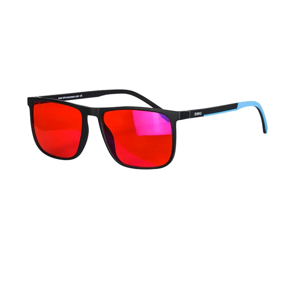 Red Lens Rectangle Frame