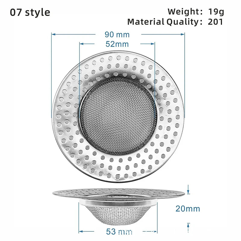 Kitchen Sink Stainless Steel Mesh Strainer