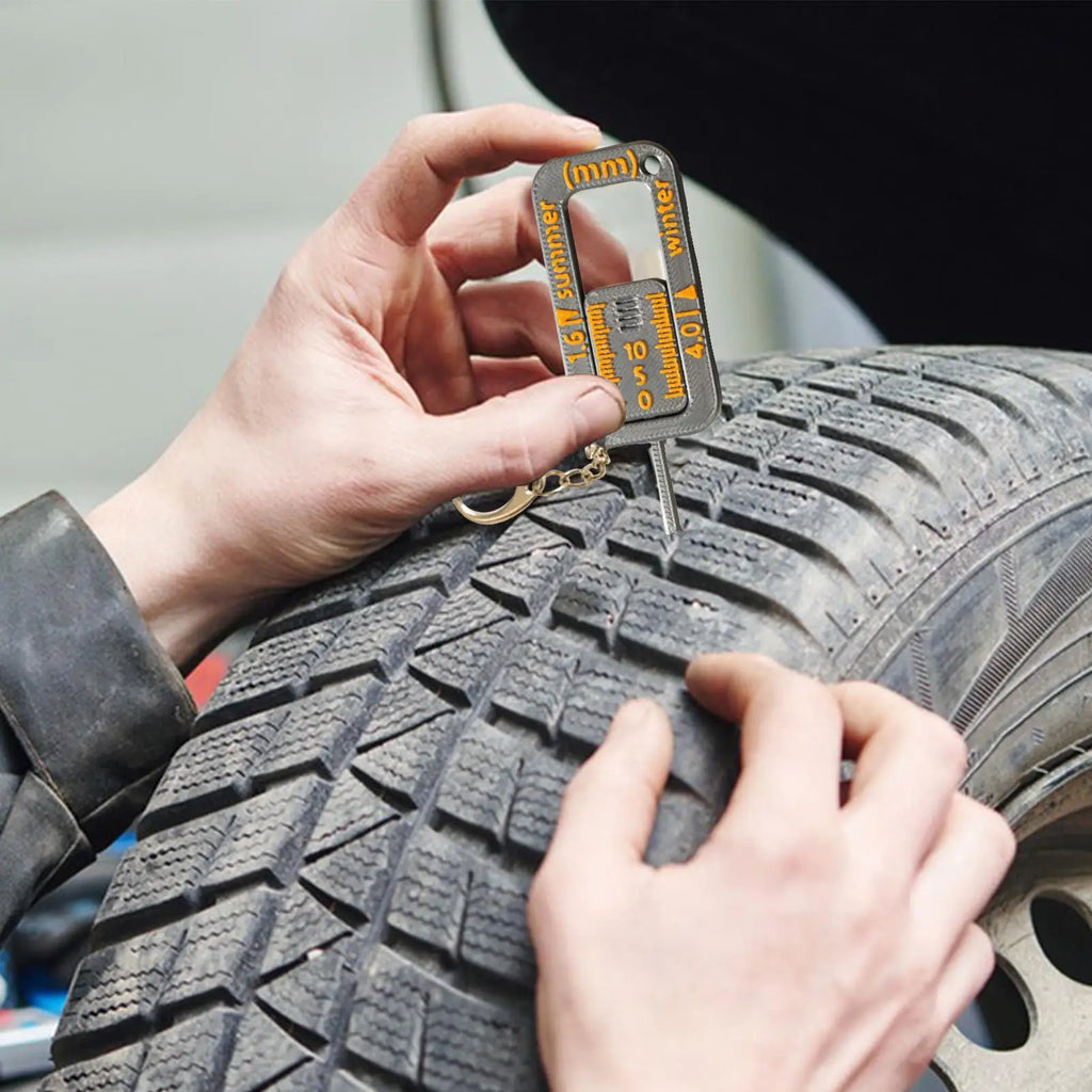 Tire Tread Depth Gauge Keychain