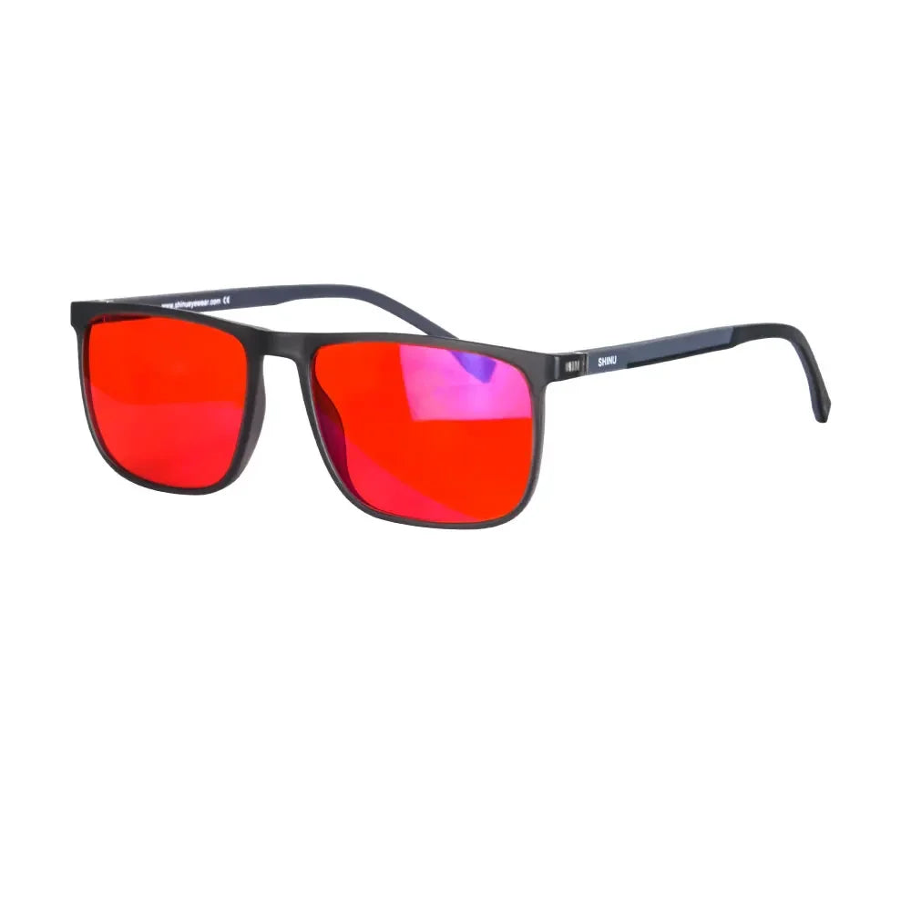 Red Lens Rectangle Frame