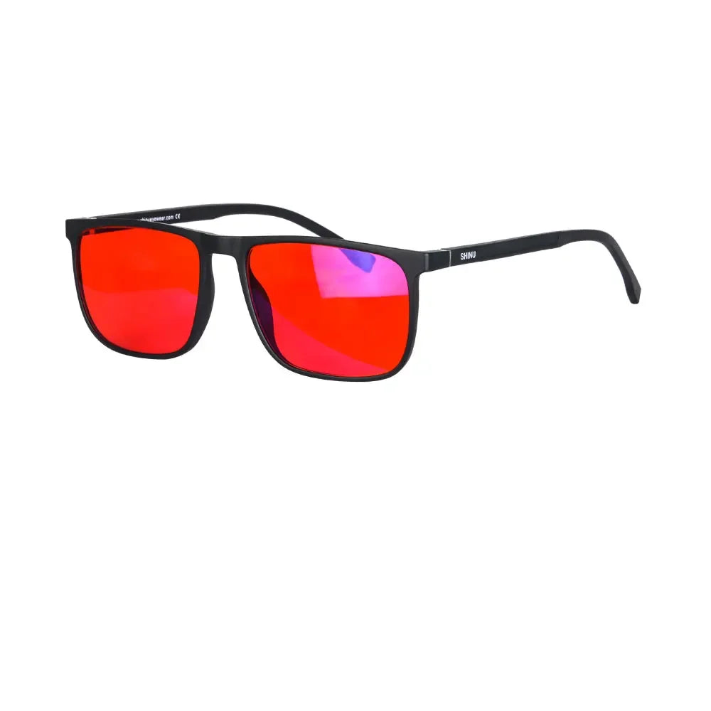 Red Lens Rectangle Frame