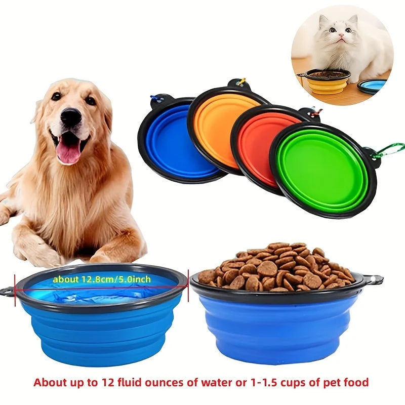 Portable Silicone Pet Food Bowl