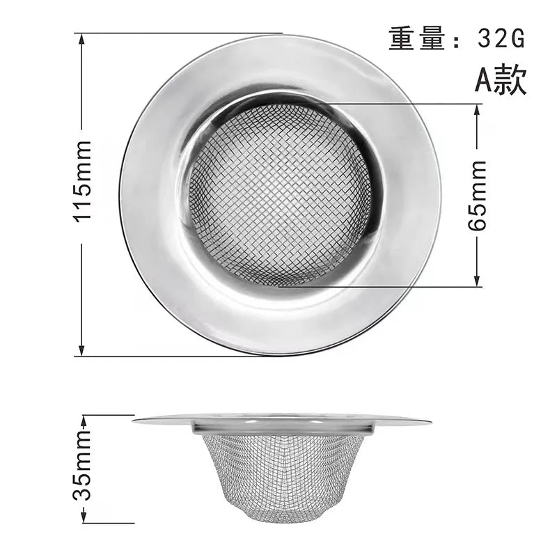 Kitchen Sink Stainless Steel Mesh Strainer