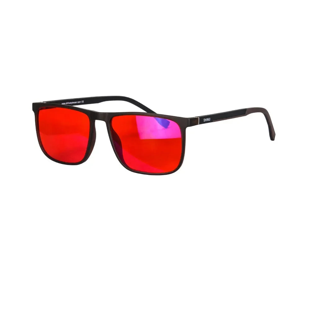 Red Lens Rectangle Frame