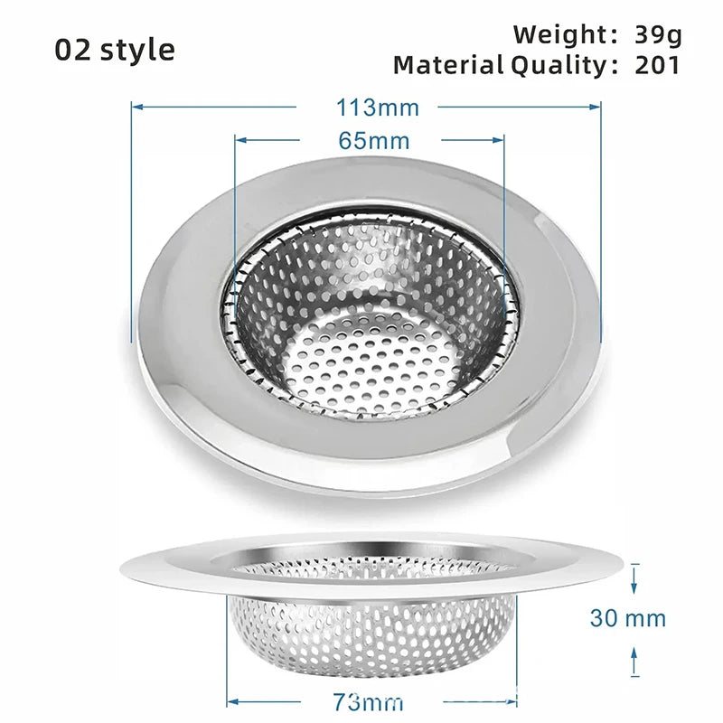 Kitchen Sink Stainless Steel Mesh Strainer