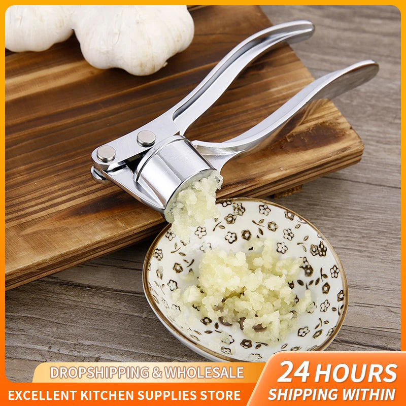 Stainless Steel Garlic Press