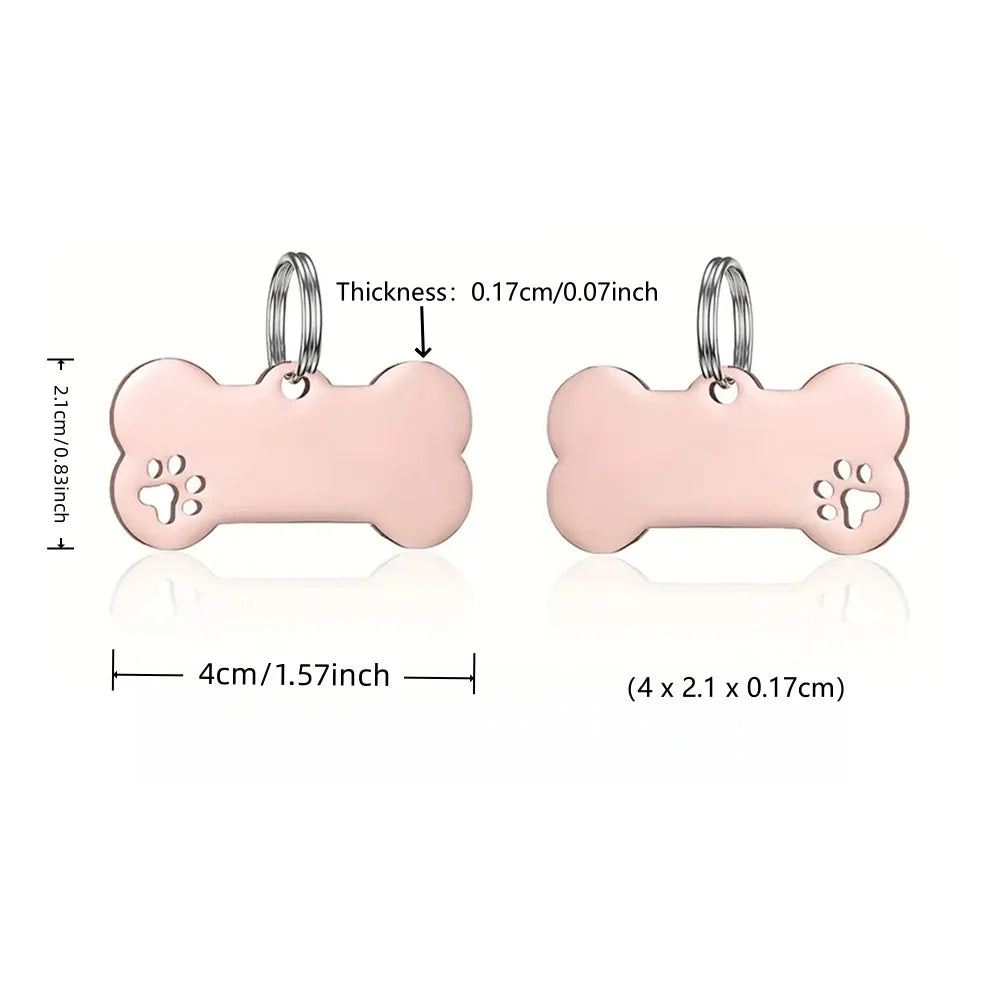 Customized Personalized Pet ID Tag Keychain