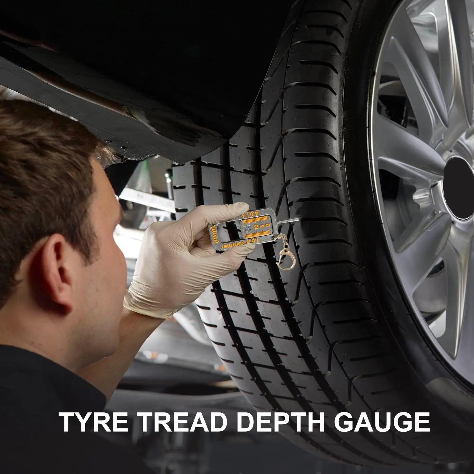 Tire Tread Depth Gauge Keychain
