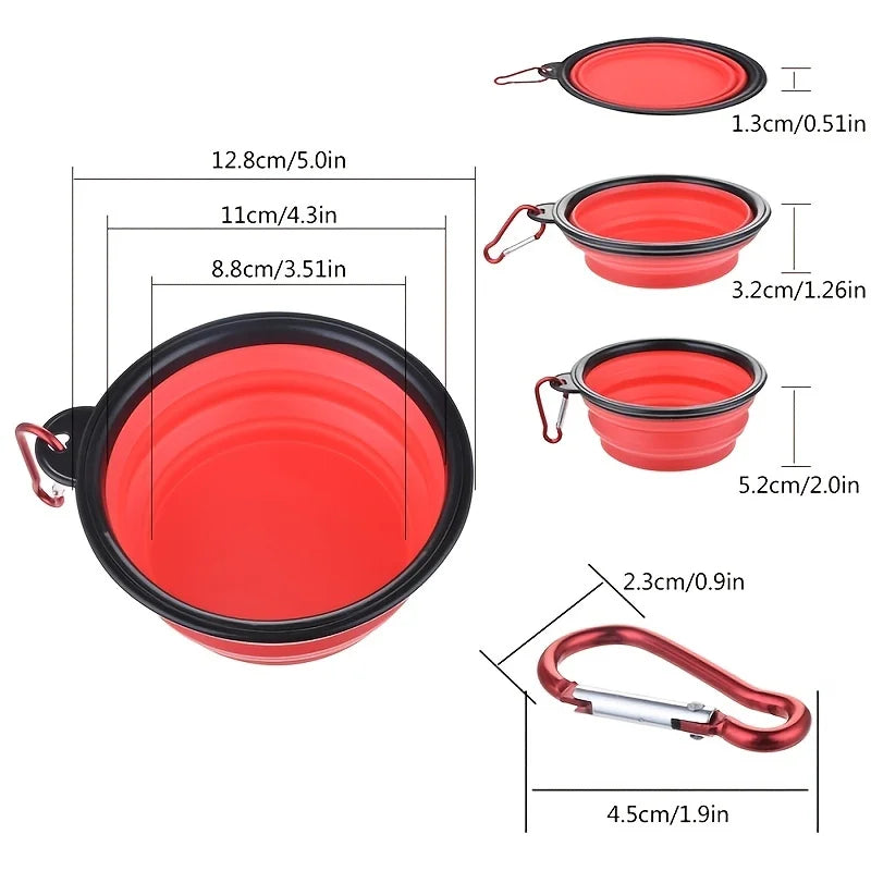 Portable Silicone Pet Food Bowl