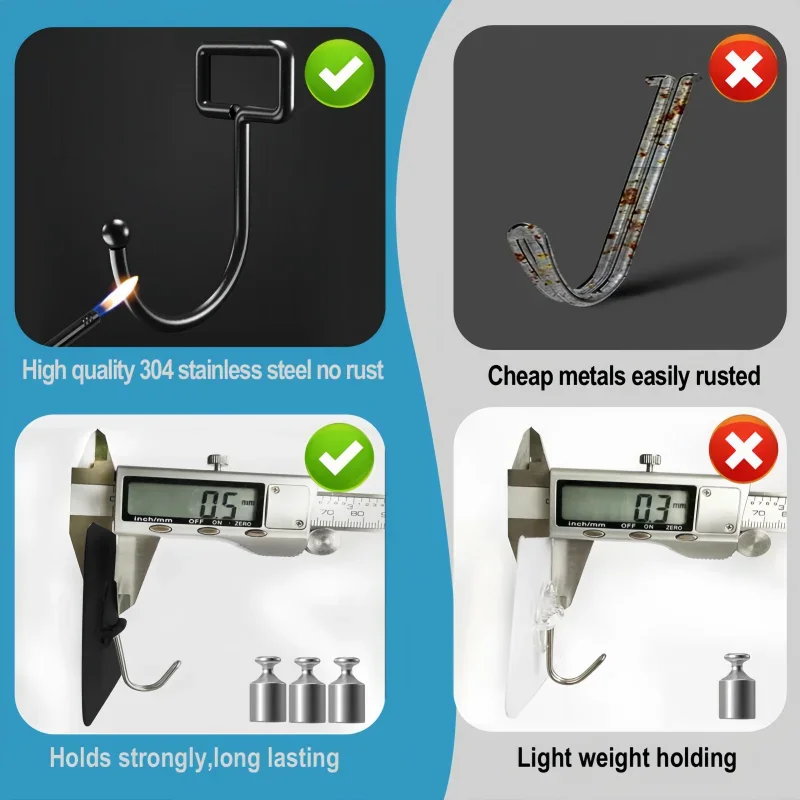 Heavy Duty Waterproof Adhesive Wall Hooks