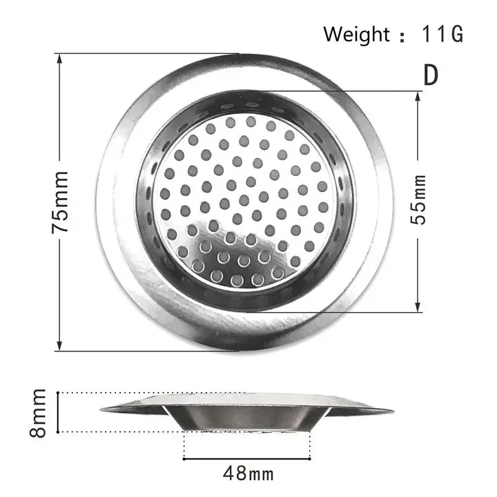 Kitchen Sink Stainless Steel Mesh Strainer