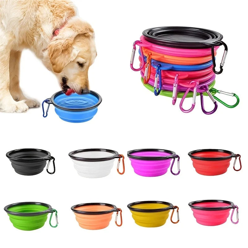 Portable Silicone Pet Food Bowl