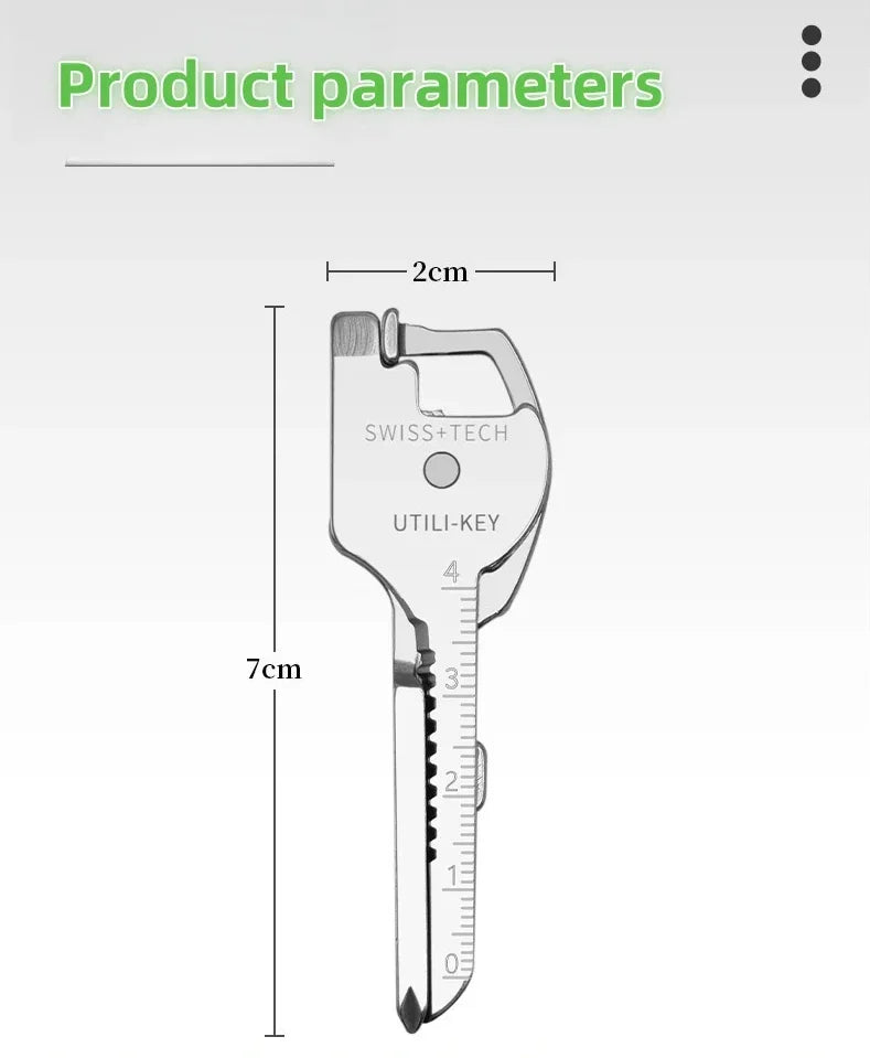 Multi-Function Folding Tool Keychain