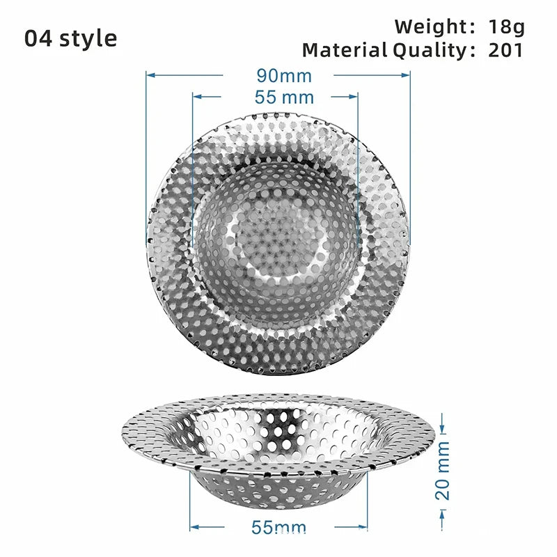 Kitchen Sink Stainless Steel Mesh Strainer