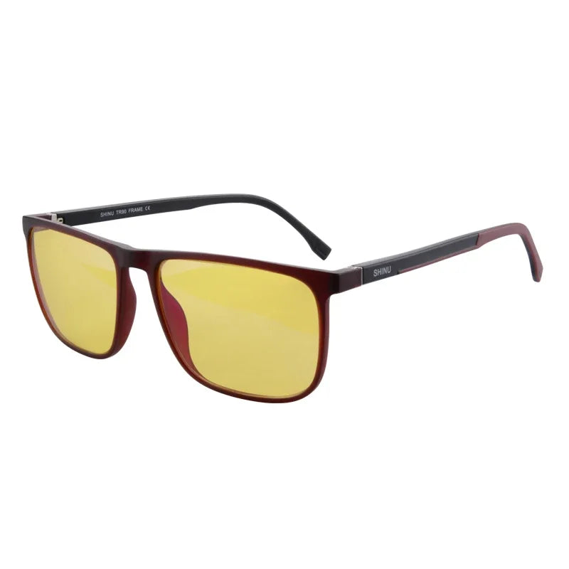 Red Lens Rectangle Frame